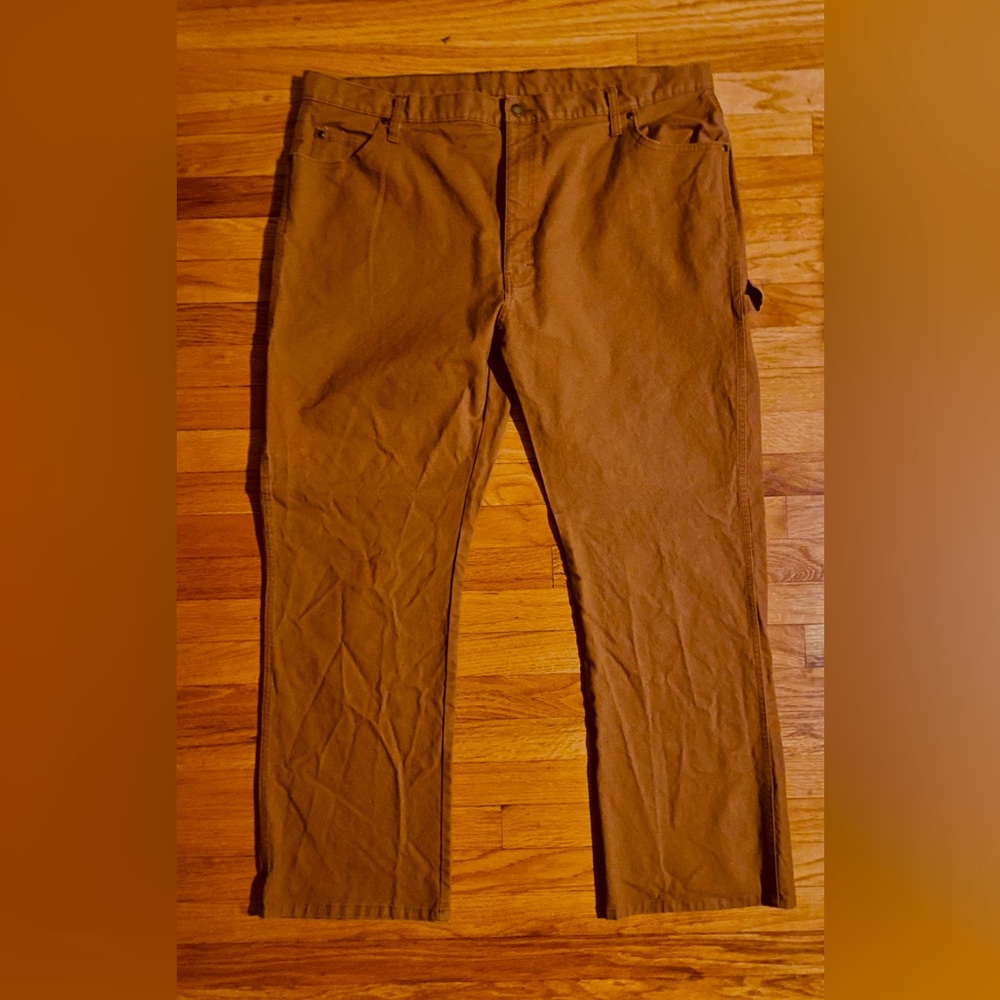 Dickies Work Carpenter Duck Canvas Pants Men’s 42x32 Ochre Great condition